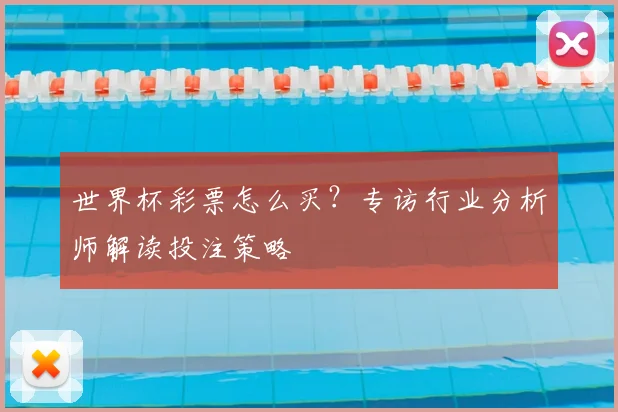 世界杯彩票怎么买？专访行业分析师解读投注策略